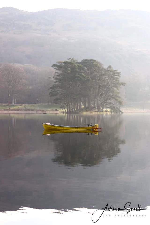 Reflecting on calm waters